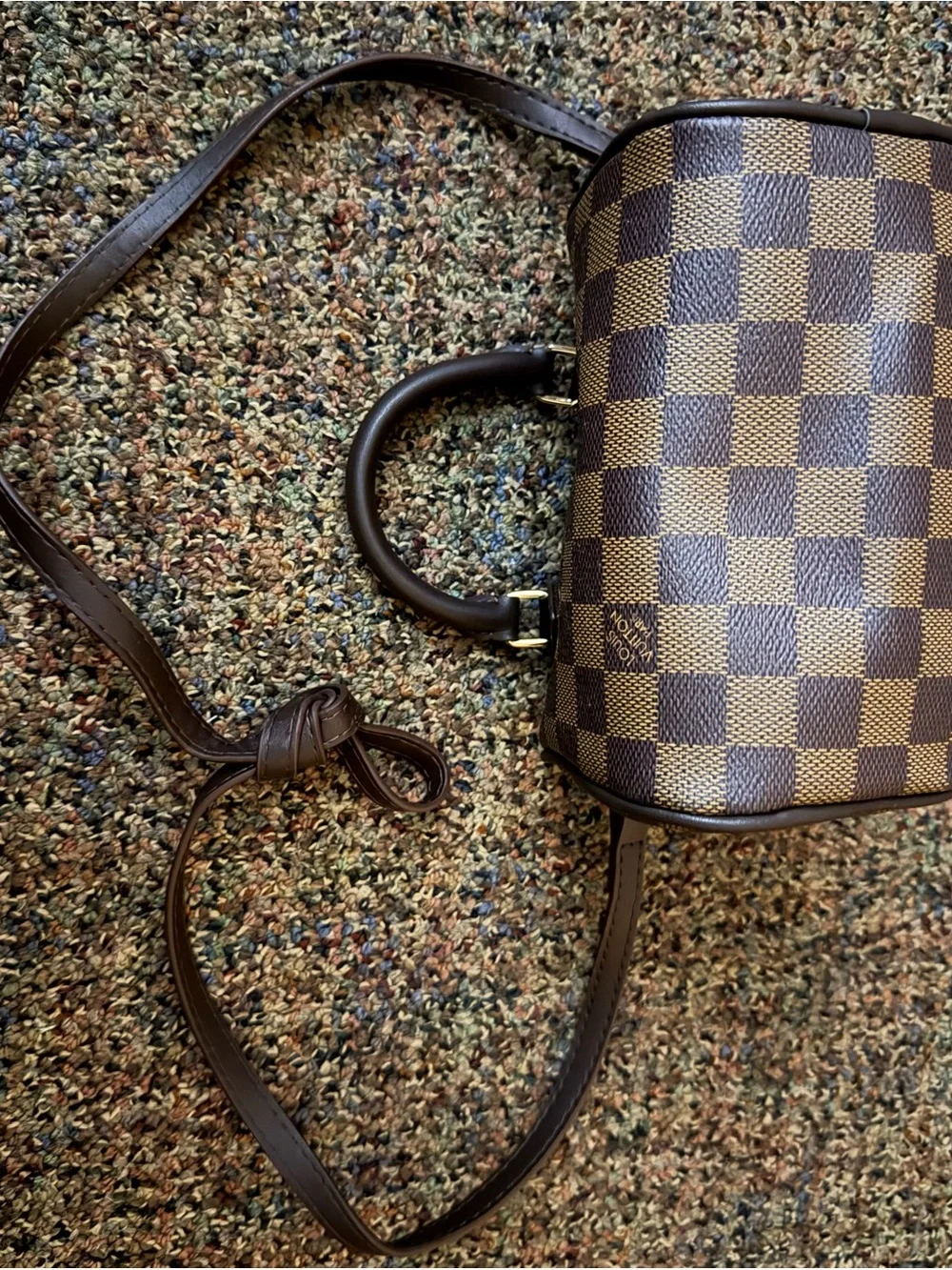 Checkered Kid Purse